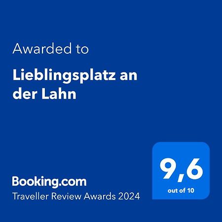 Lieblingsplatz An Der Lahn Lägenhet Weinbach Exteriör bild